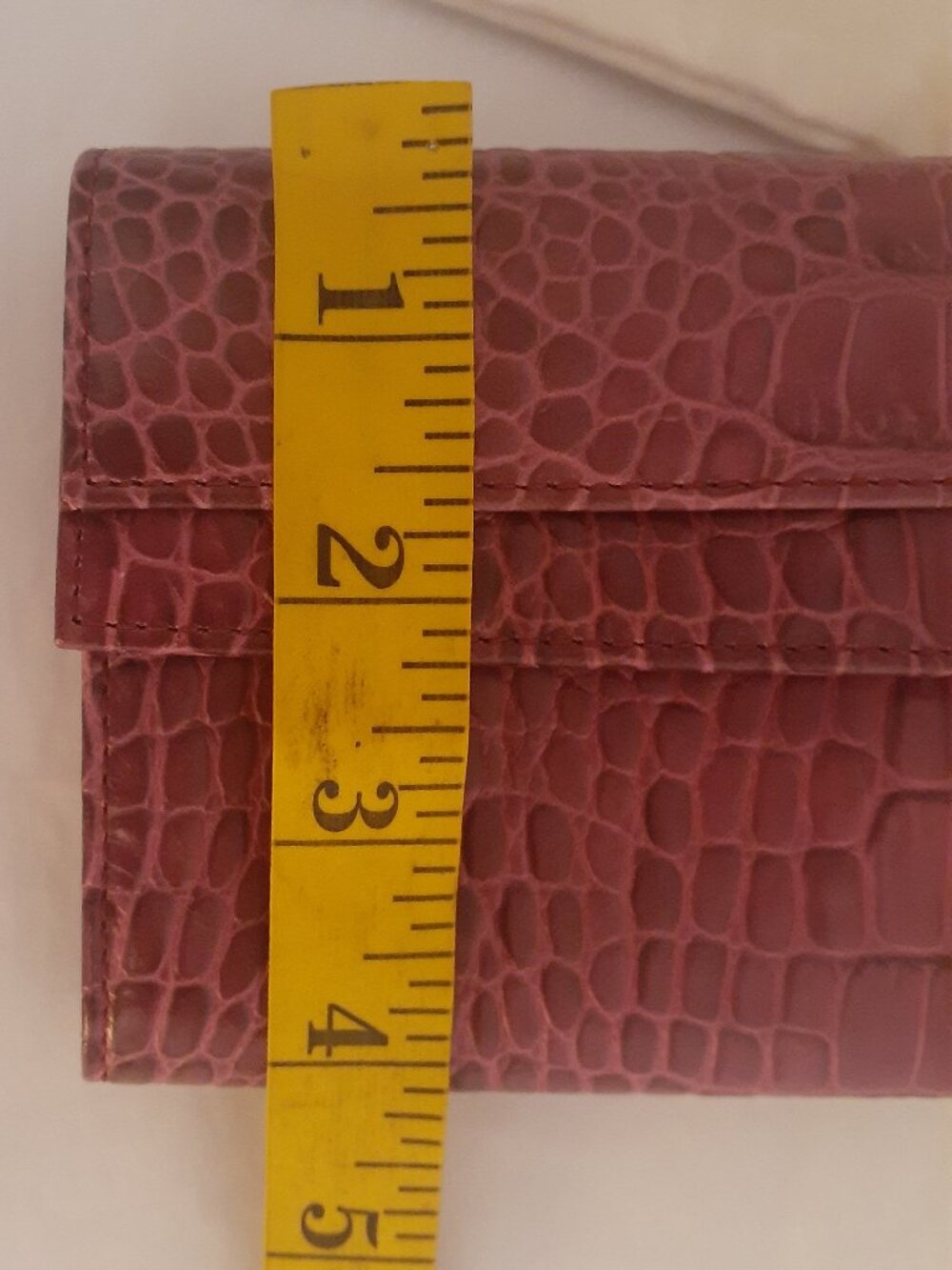 Furla   Raspberry Croc Embossed Wallet - Picture 14 of 14
